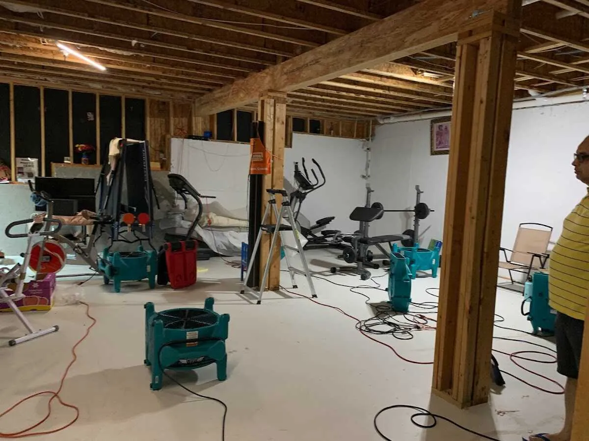 Basement drying equipment setup for Odor Removal & Deodorization in Kalispell